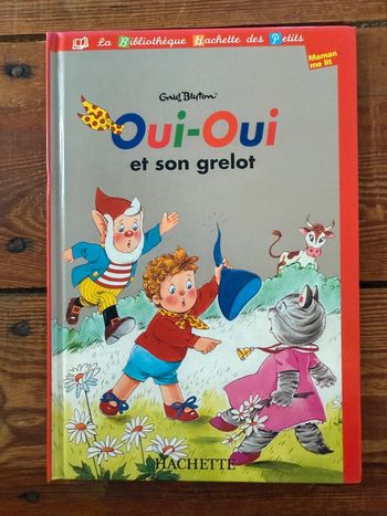 Livre ancien vintage Oui-Oui et son grelot Bibliothèque Hachette des petits je lis avec Maman