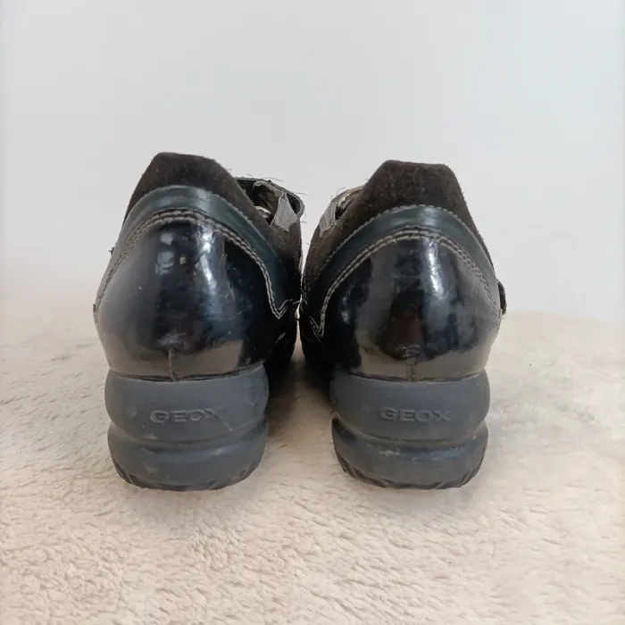 basket talons haut noires fantaisie geox cuir synthétique 38 - photo numéro 3