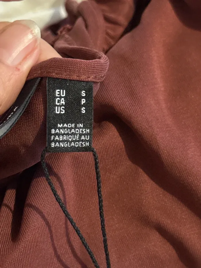 Top très léger fluide vero moda taille s marron - photo numéro 5