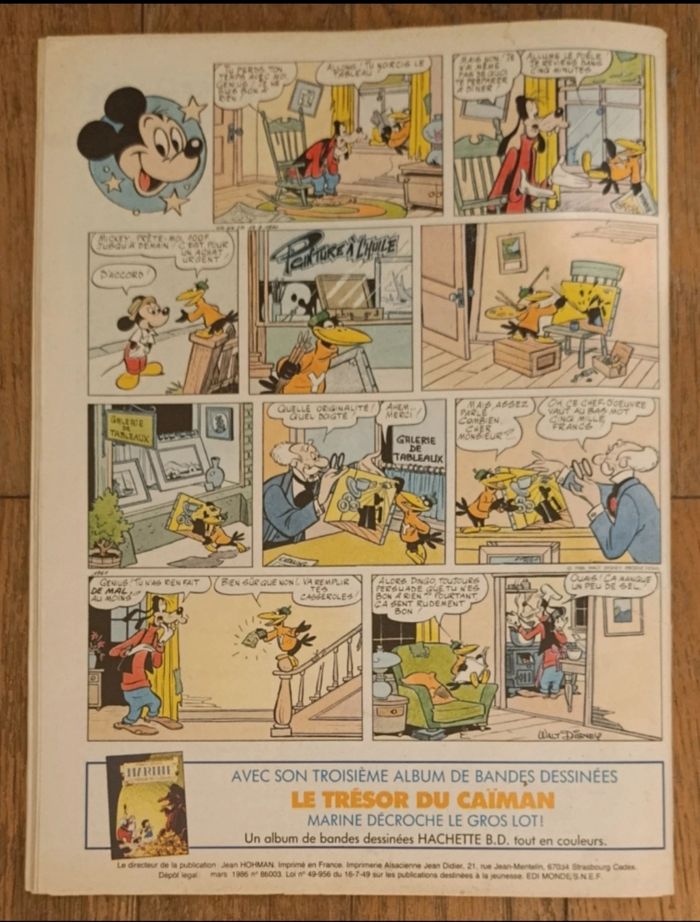 Ancien journal de mickey avec cadeau Disney star Peter pan N°1761 - 1986 vintage - photo numéro 9