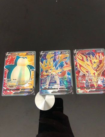 Carte Pokémon lot de 3 carte