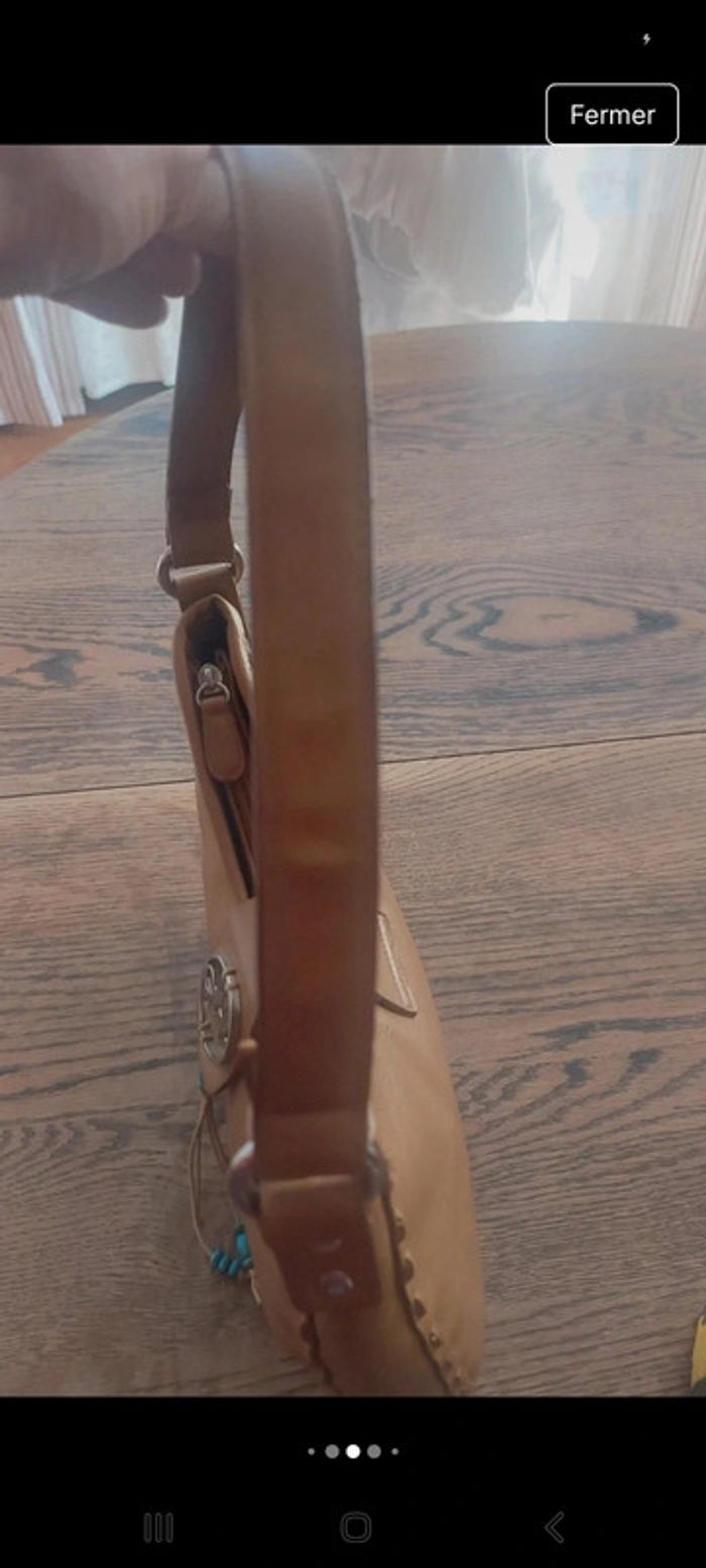 Jolie Sac á main Gian Marco Venturi marron - photo numéro 6