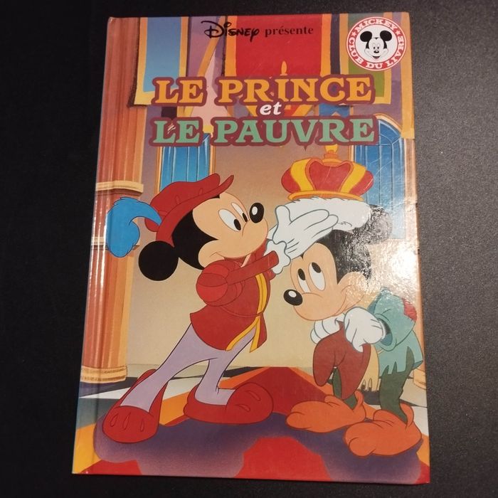 Livre enfant Disney Club du livre Mickey le prince et le pauvre