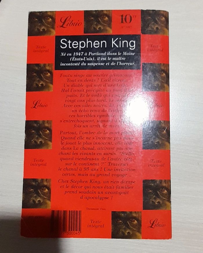 Le singe de Stephen king - photo numéro 2
