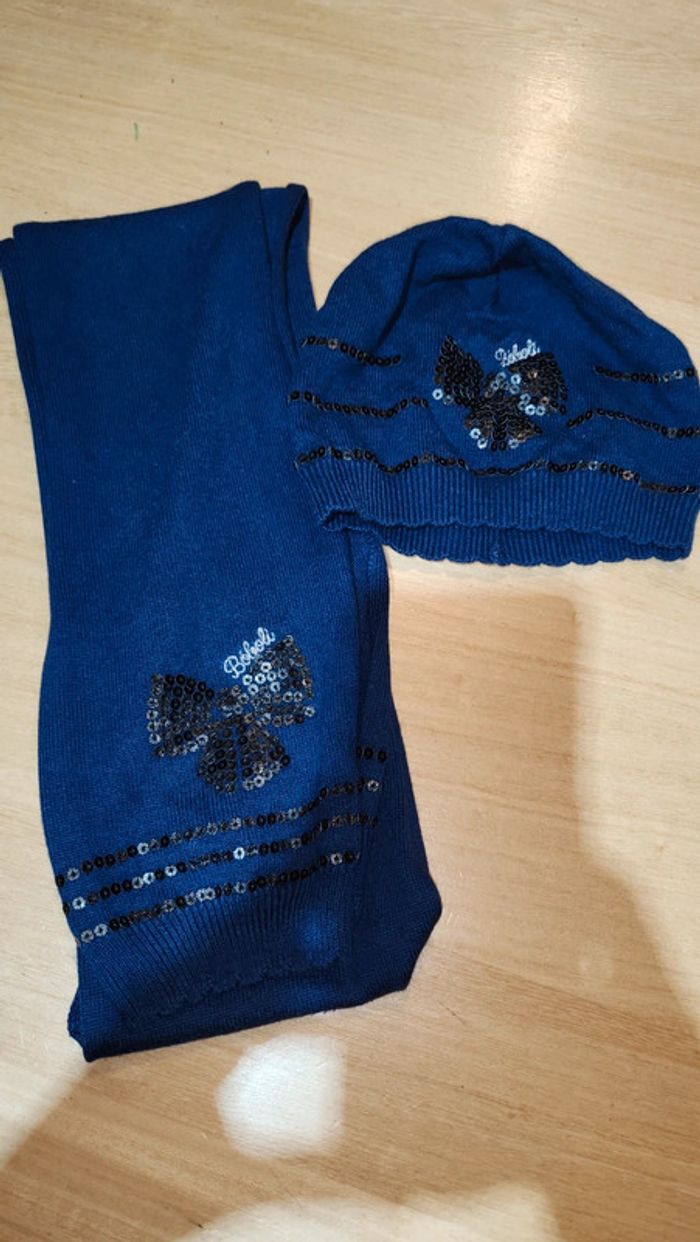 Ensemble écharpe et bonnet fille Boboli