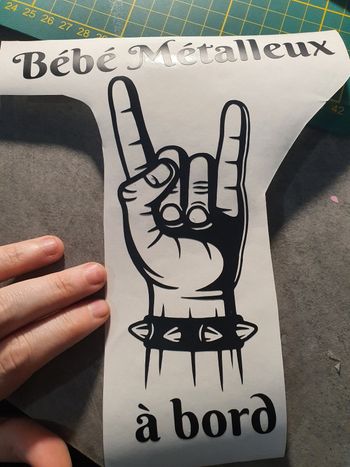 Stickers metalleux voiture