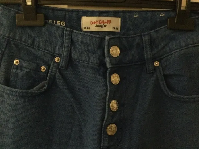 Jean bleu Jennyfer wide Leg T34 - photo numéro 3
