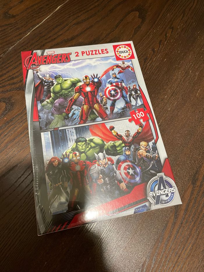 2 Puzzles marvel avenger 100 pièces