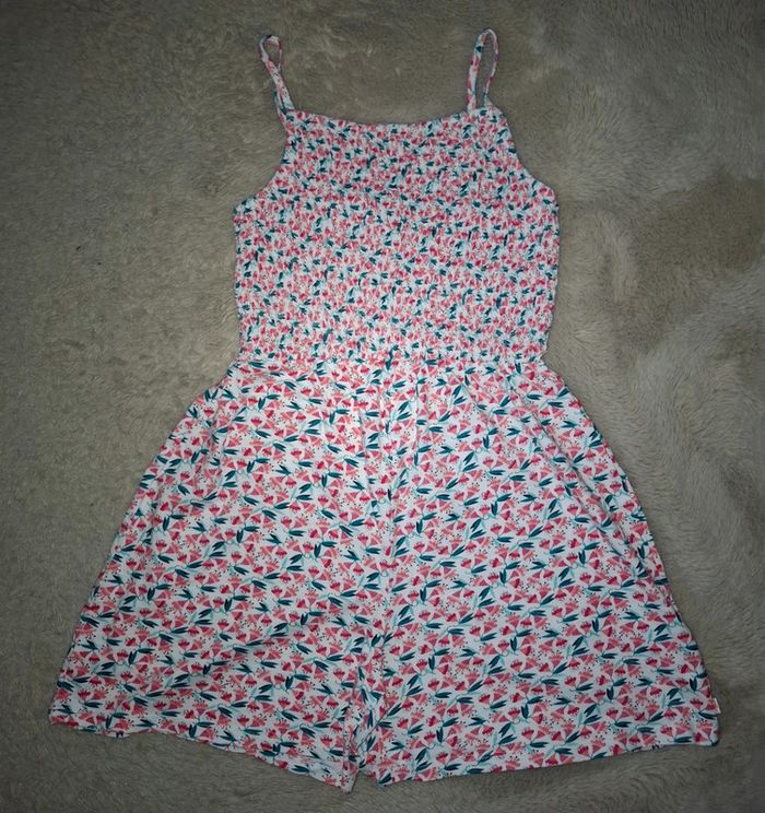 Combinaison short okaidi 10 ans fleurs