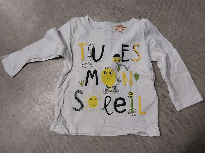 haut tee shirt manches longues garcon 18 mois dpam
