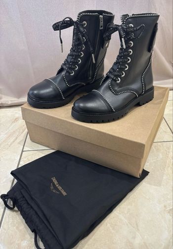 Bottines zadig&voltaire cuir noir