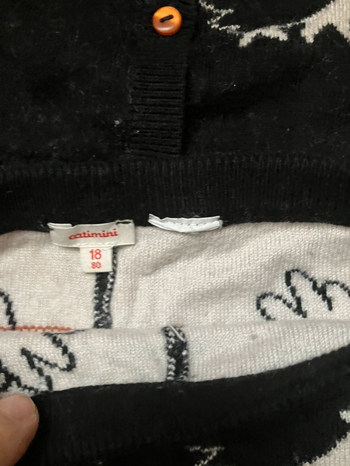 Ensemble catimini pantalon et gilet laine hérisson 18mois - photo numéro 4