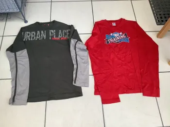 2 tee-shirts manches longues