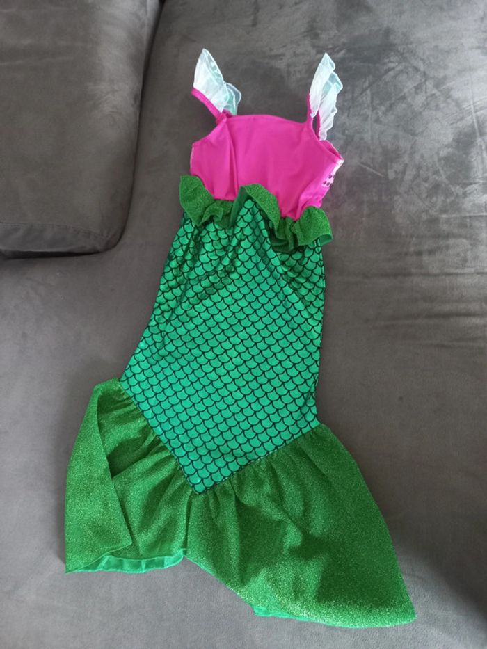 Robe déguisement ariel petite sirène 4/5 ans - photo numéro 3