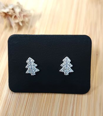 Boucles d'oreilles sapin argent 925