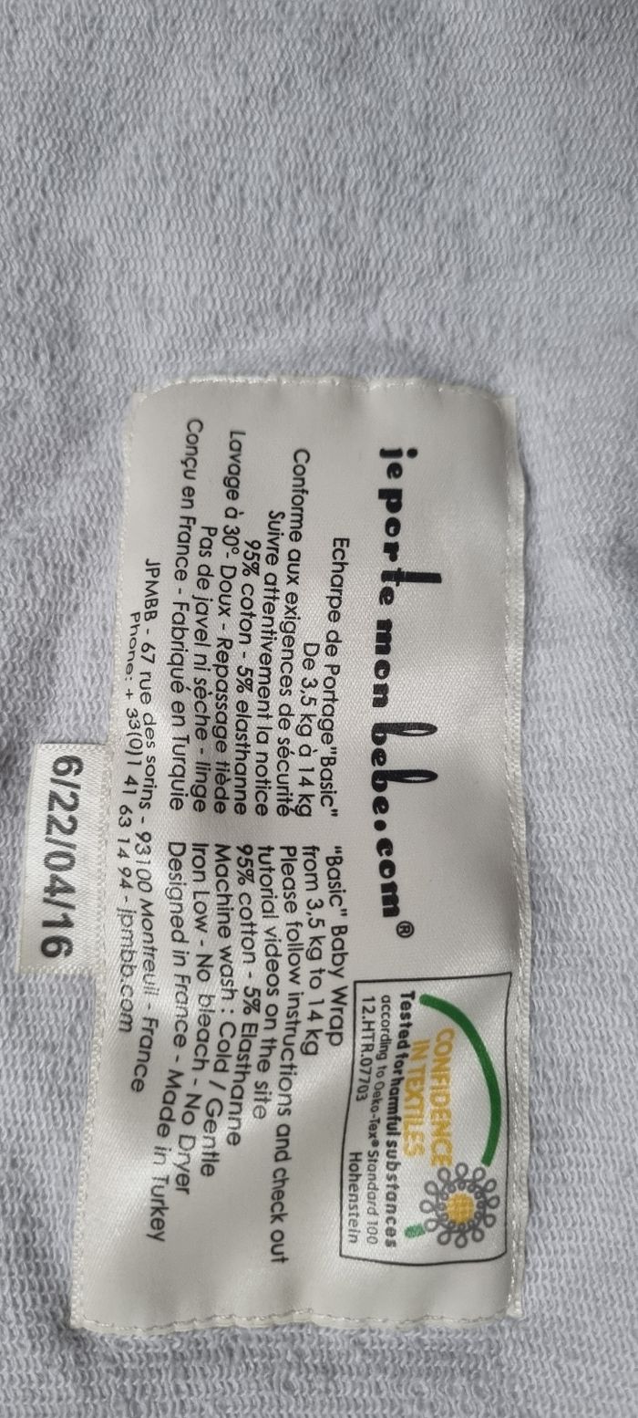 Écharpe de portage - photo numéro 2