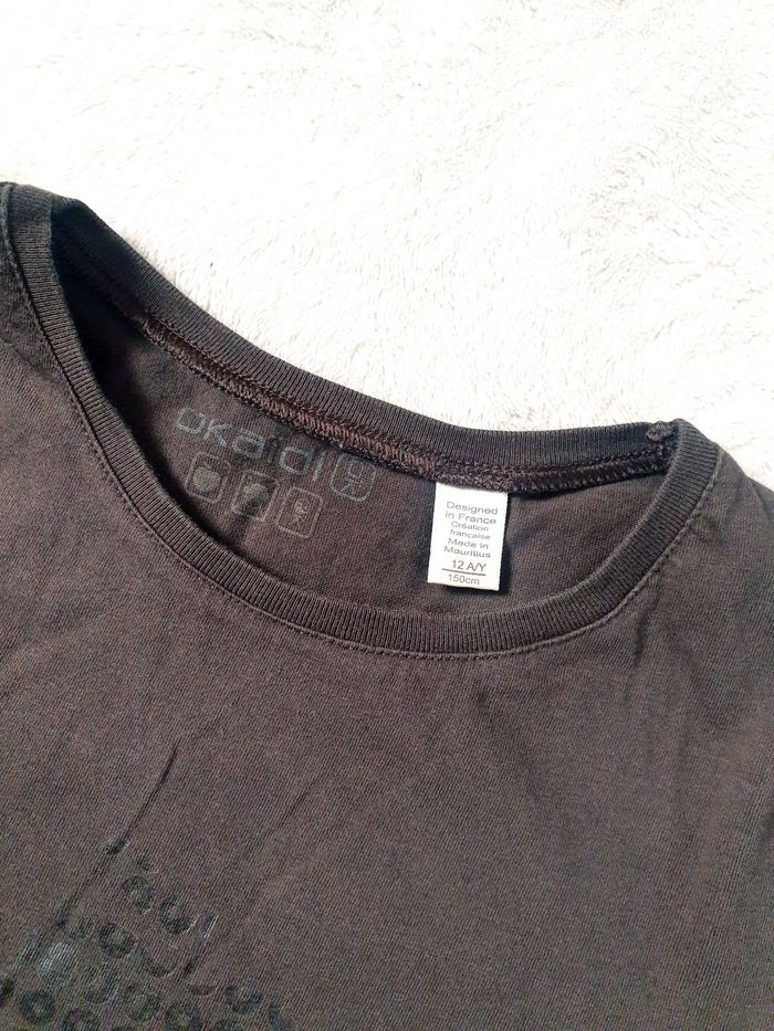 Beau tee-shirt quasi neuf marron 10/12and Okaïdi 🐿 - photo numéro 3