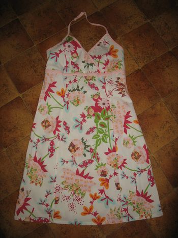 ROBE BLANCHE A FLEURS FILLE "LONGBOARD" - 14 ANS - n°01