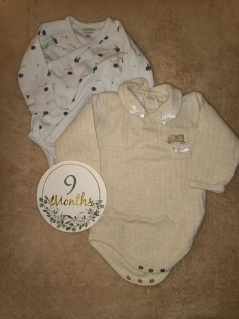 Lot de 2 bodys manches longues