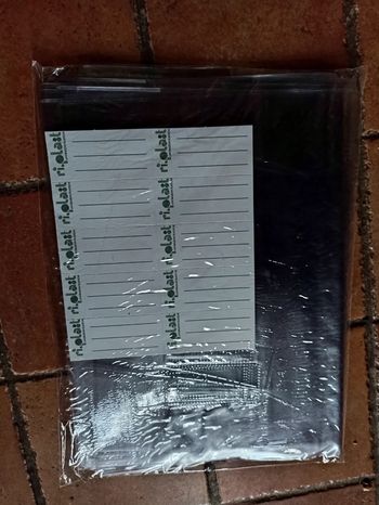 Lot 10 protege cahier transparent