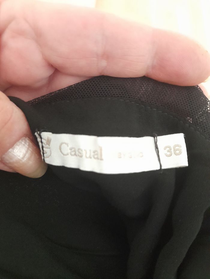Robe noire à bretelles réglables taille S Gémo - photo numéro 3