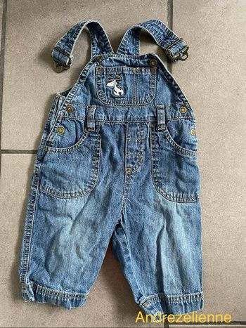 Salopette Snoppy en jean