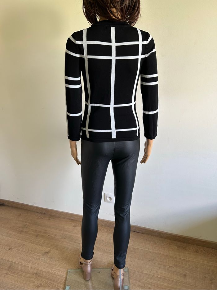 Pull noir et blanc avec manches 3/4 Morgan taille XS jamais porté - photo numéro 6
