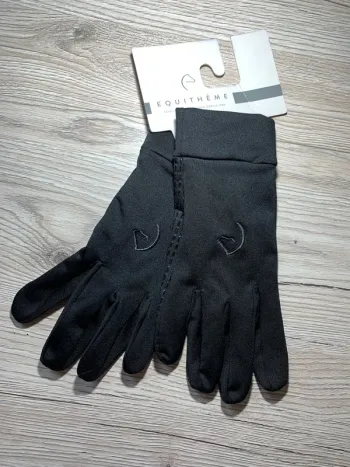 🧤 Gants Equi-Thème – Noir – Taille XS – Grip paumes & doigts