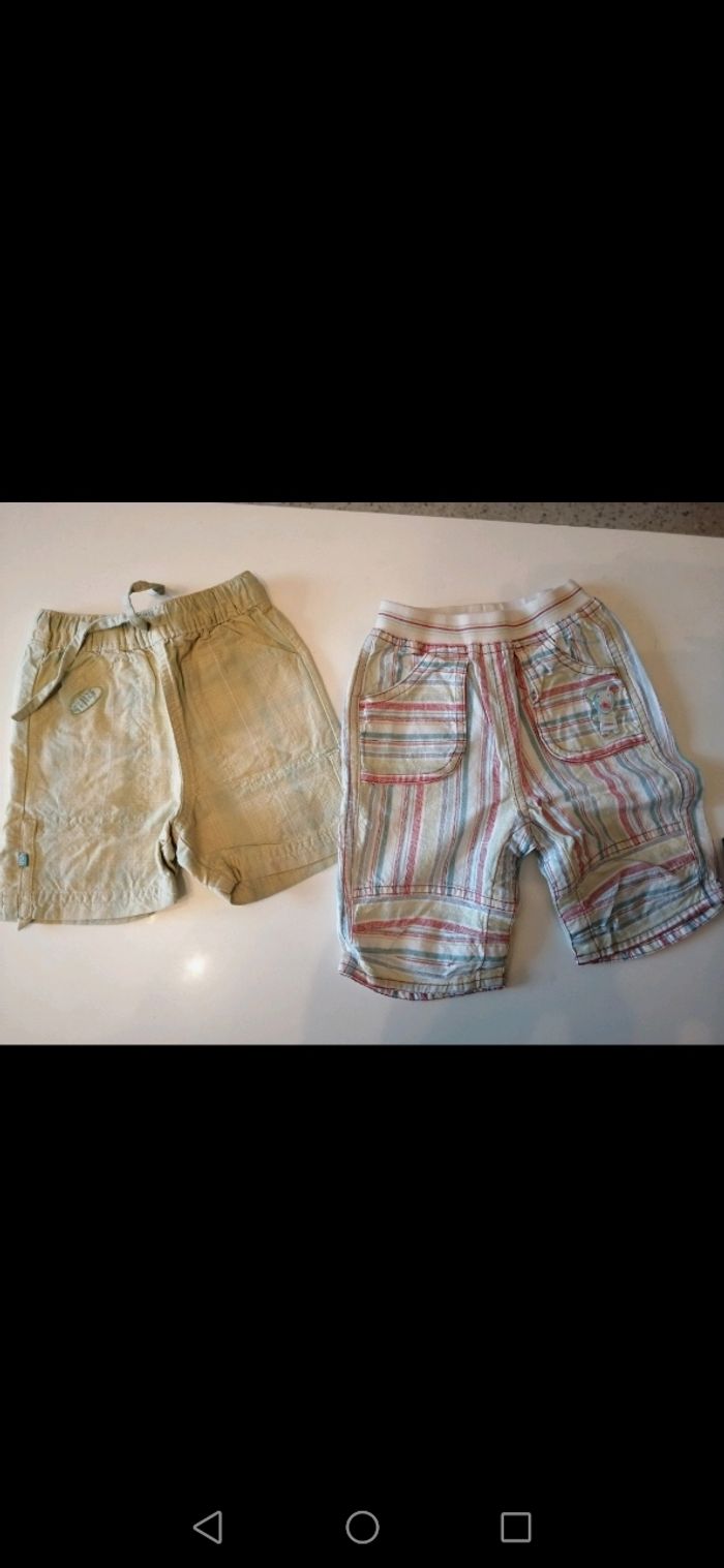 Lot de 2 shorts 6 mois