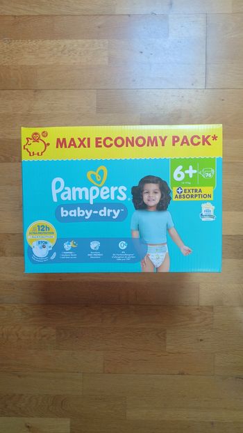 1 maxi economy pack Pampers baby dry taille 6+