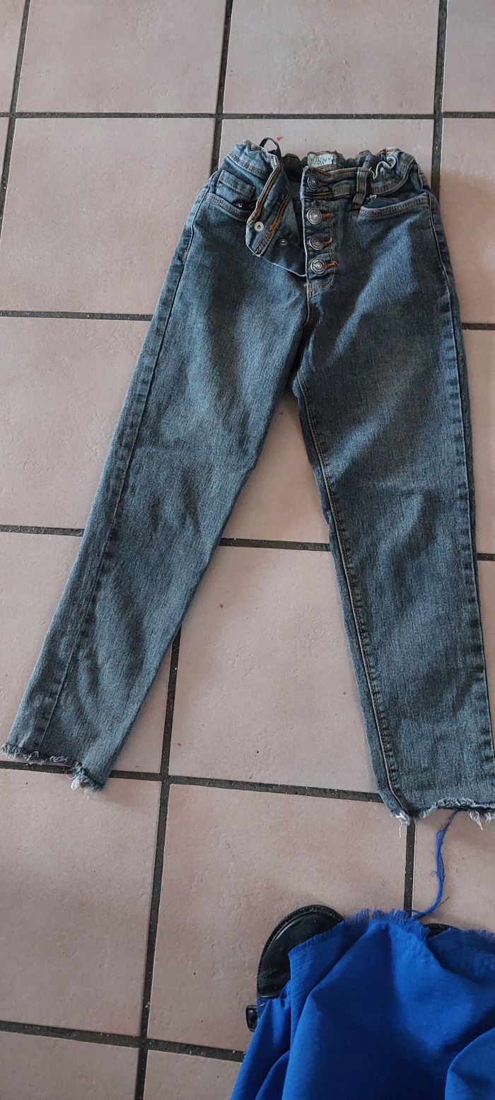 Pantalon en jean fille - photo numéro 3