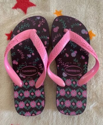 Tongs Havaianas Kids Flowers - Rose & Violette - T31/32