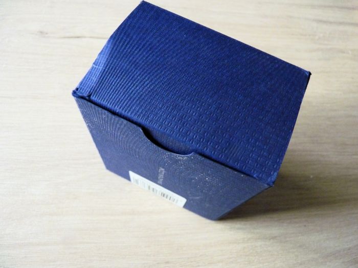 boite bijoux cadeau bracelet femme swarovski carton bleu TBE - photo numéro 4