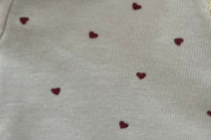 Haut manches longues fille 3 mois – Orchestra – Motifs cœurs - photo numéro 4