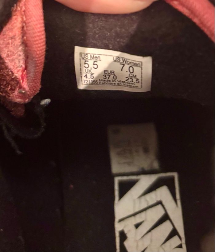 🔥 Vans Sk8-Hi montantes rose & noir – Pointure 37 (UK 4.5 / US 5.5) - photo numéro 4