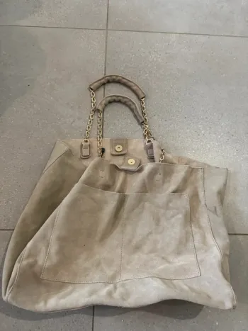 Sac fourre tout beige, très bon état, 40*33cm