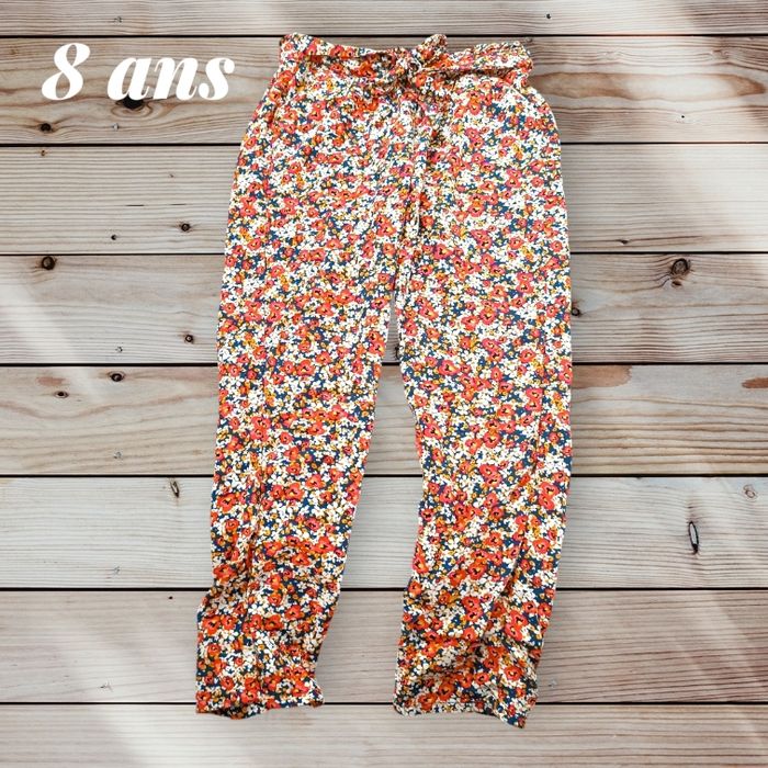 Pantalon fluide fleurie