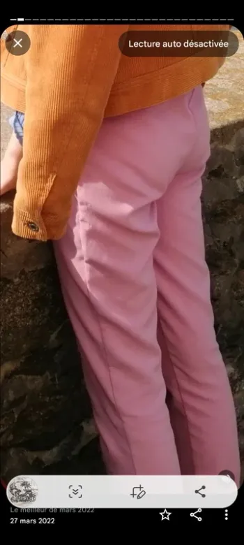 Pantalon rose avec ceinture Pimkie T32