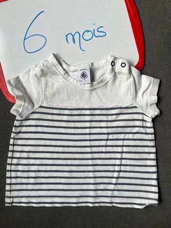 Teeshirt manches courtes Petit Bateau 6 mois