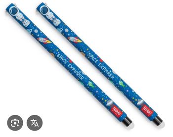 2 stylos effaçables Legami astronaute / espace neufs