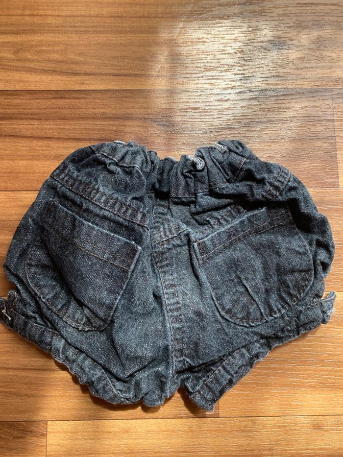 Short en jean noir - photo numéro 2