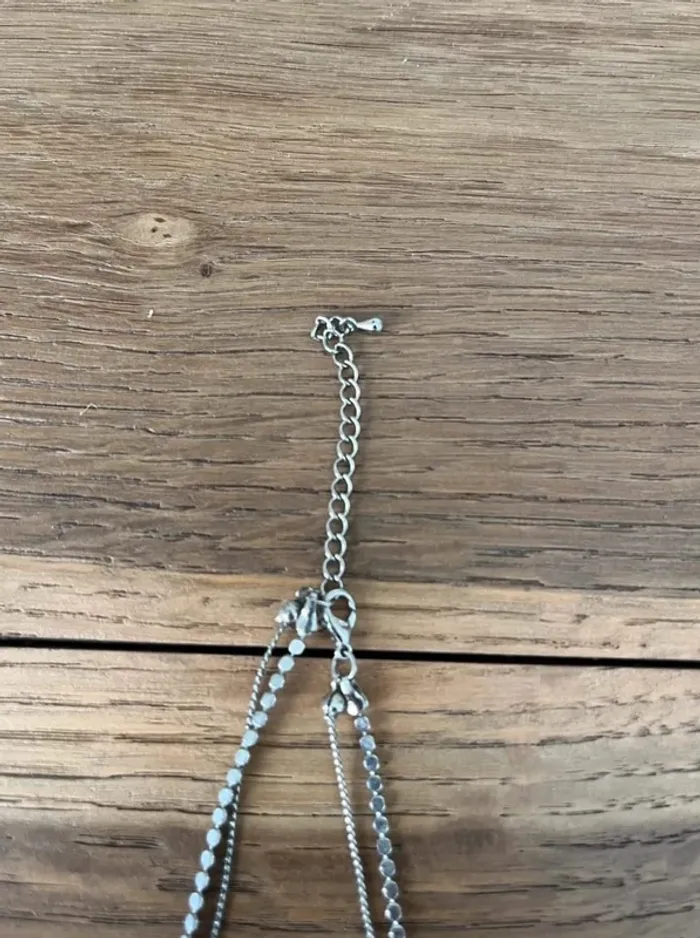 Collier double en acier inoxydable - photo numéro 3