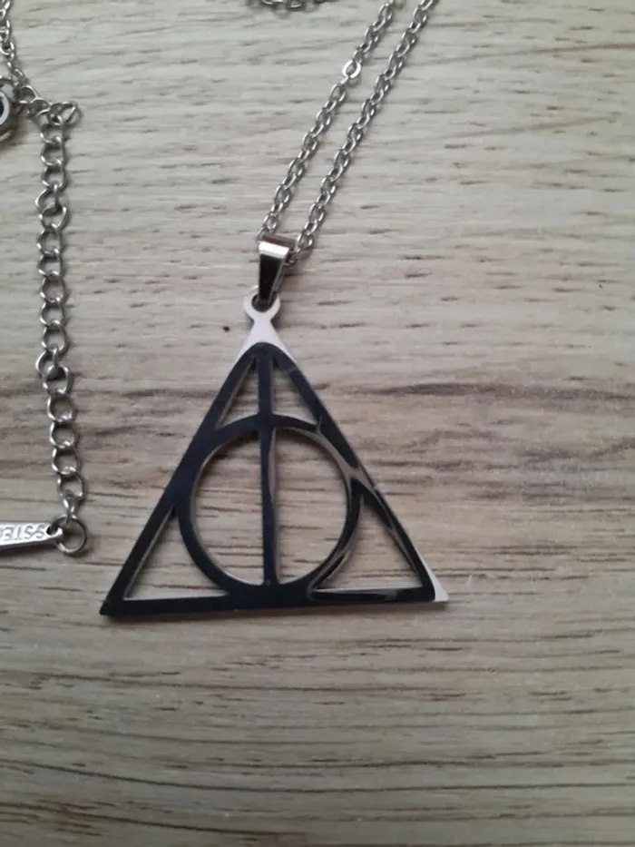 Collier Harry Potter, argenté, acier inoxydable (tampon) - photo numéro 3