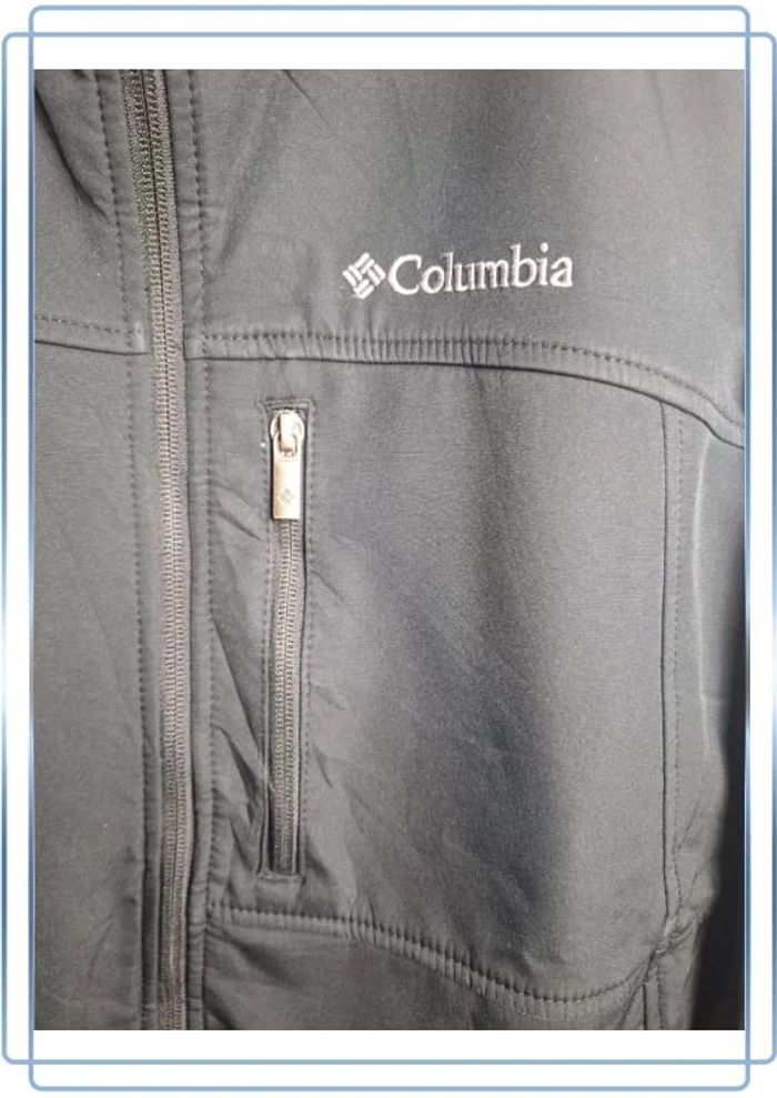 Veste légère /Track jacket Columbia noire / homme - taille M / brodé - photo numéro 4