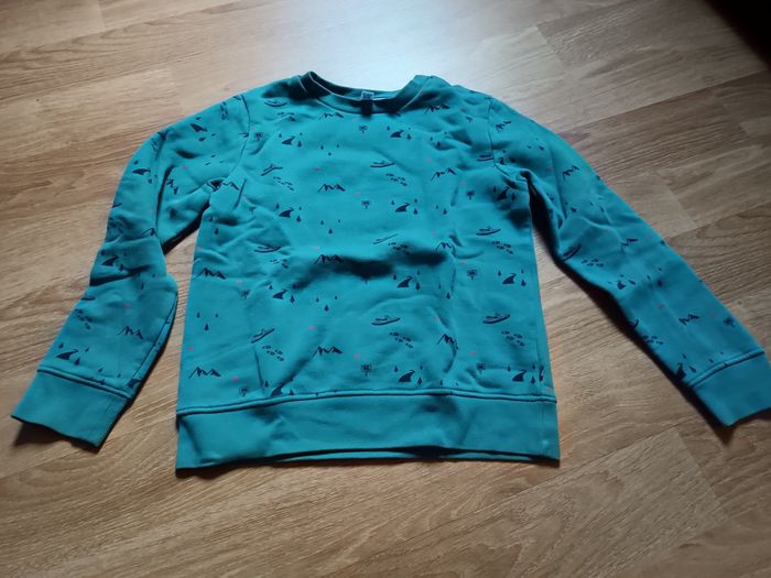 Sweat vert, Okaïdi, 10 ans