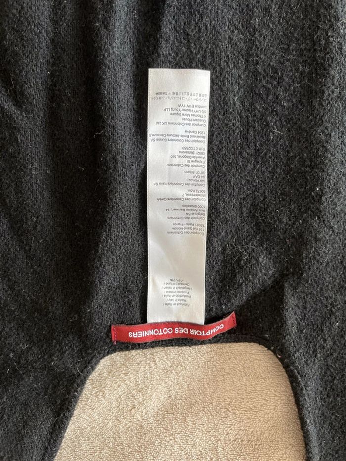 poncho comptoir des cotonniers noir - photo numéro 2