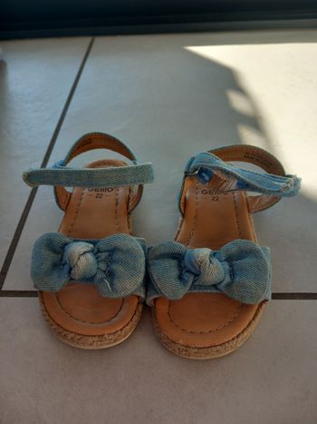 Sandales jean T.22 Gémo