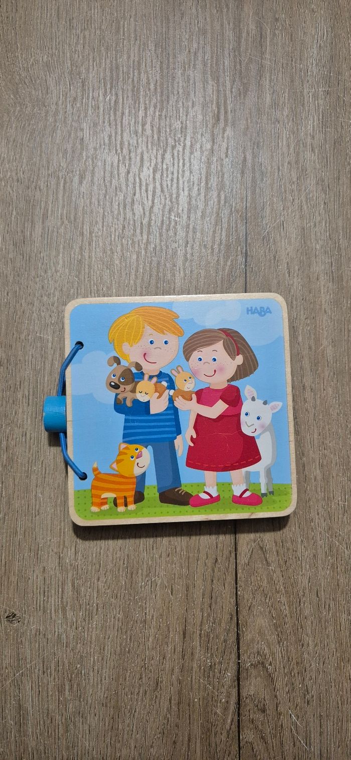 Livre imagier en bois : Les bébés animaux