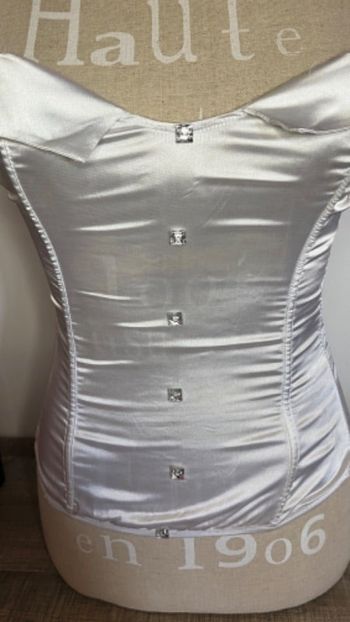 Bustier blanc satiné SanSelle taille 36 S