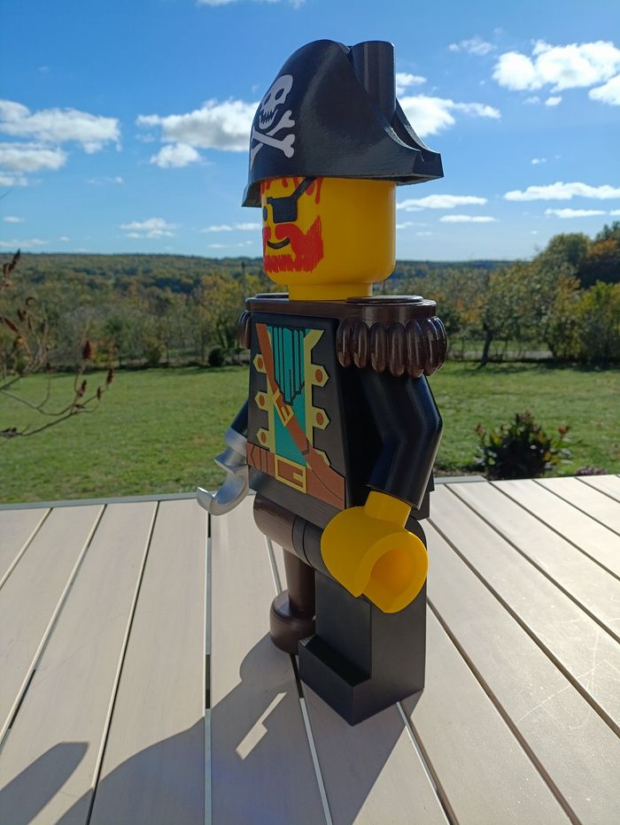 Figurine brick pirate  géant 50 cm - photo numéro 2